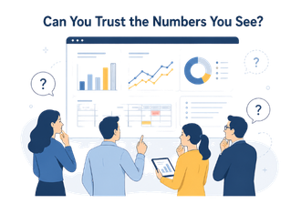 ERP readiness article about scattered data and business numbers